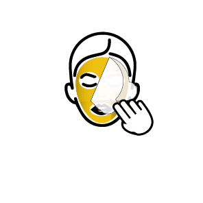 beauty routine con maschera oro
