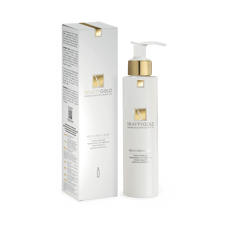 TRATTAMENTO VISO ANTI-AGE IN ORO 24 KT RICH CREAM BASE - CREMA BASE PER 35 TRATTAMENTI