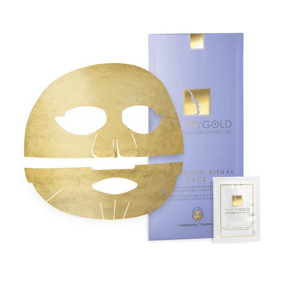 maschera oro per beauty routine